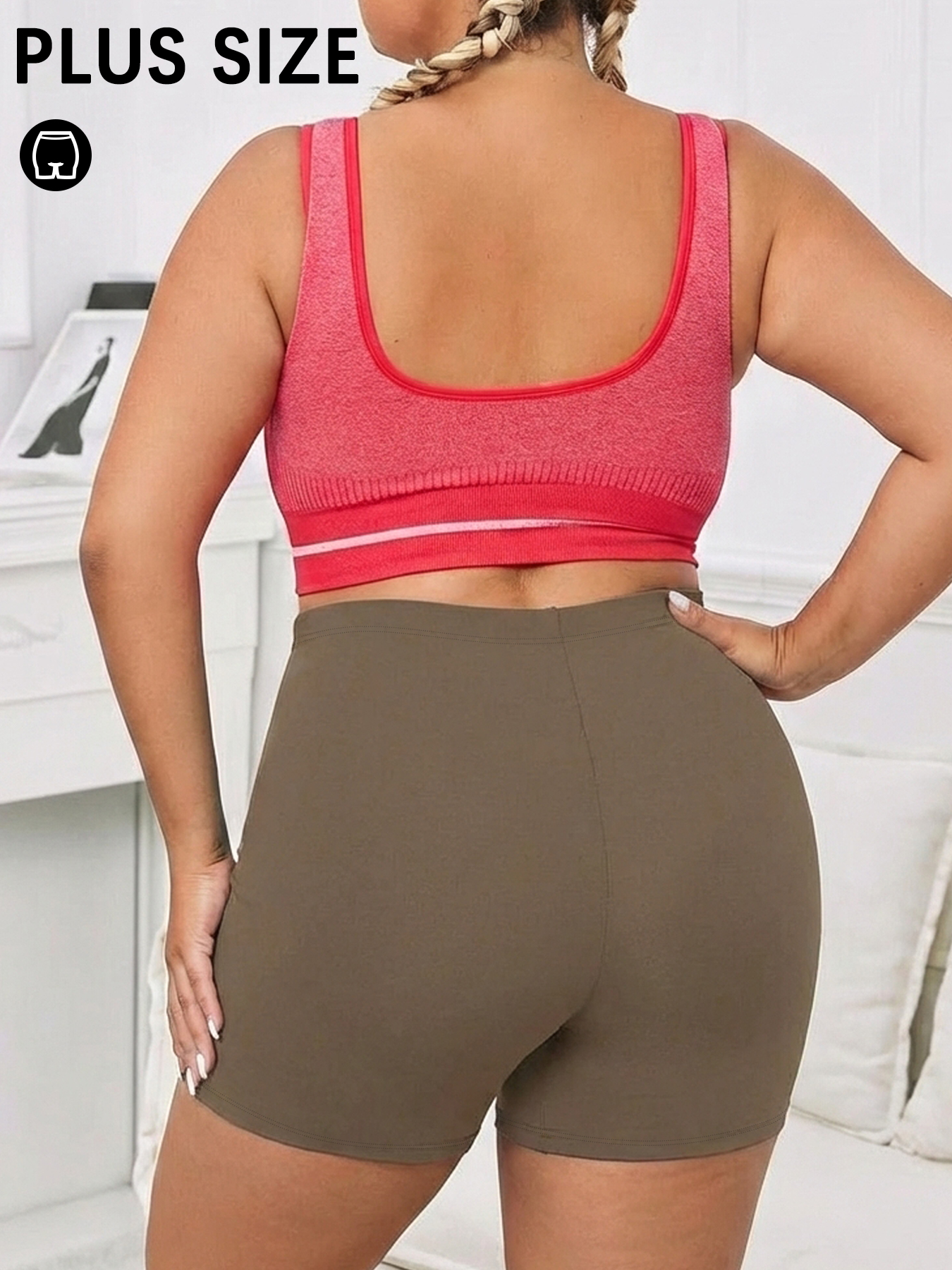 Pilates Yoga Leggings - Plus Size Women's High Elastic Biker