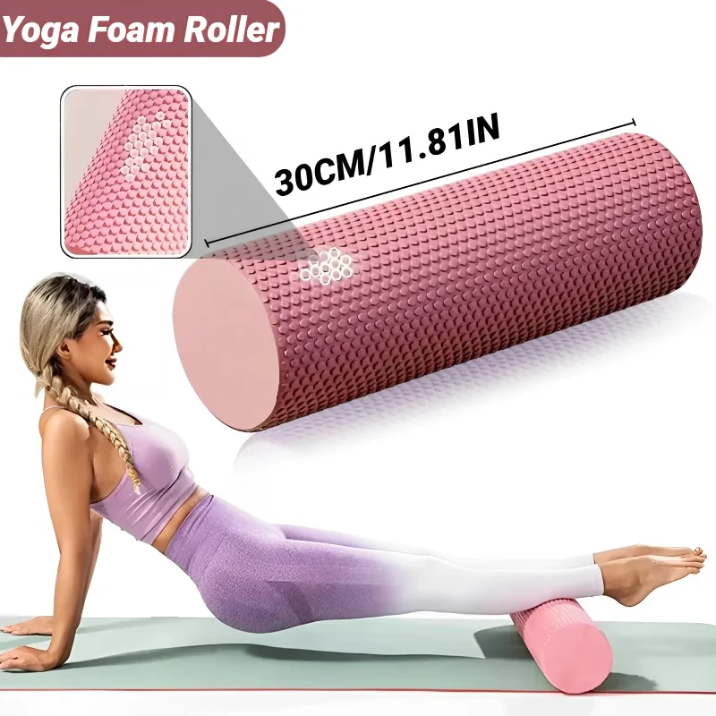 Pilates Yoga Ball - Hexagonal EVA Foam Yoga Roller, 9.5cm