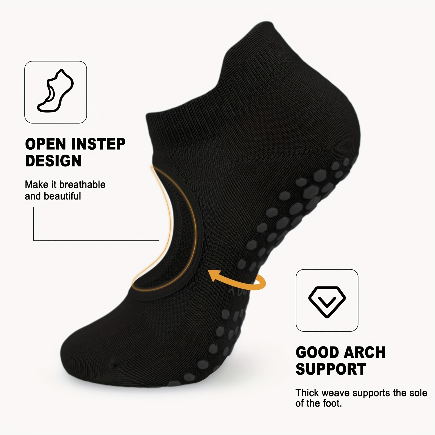 2 Pairs Non-Slip Pilates Socks - Pilates Yoga And Barre recensione e prezzo