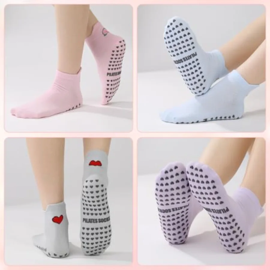 6 Pairs Pilates Socks with Gri - Pilates Yoga And Barre recensione e prezzo