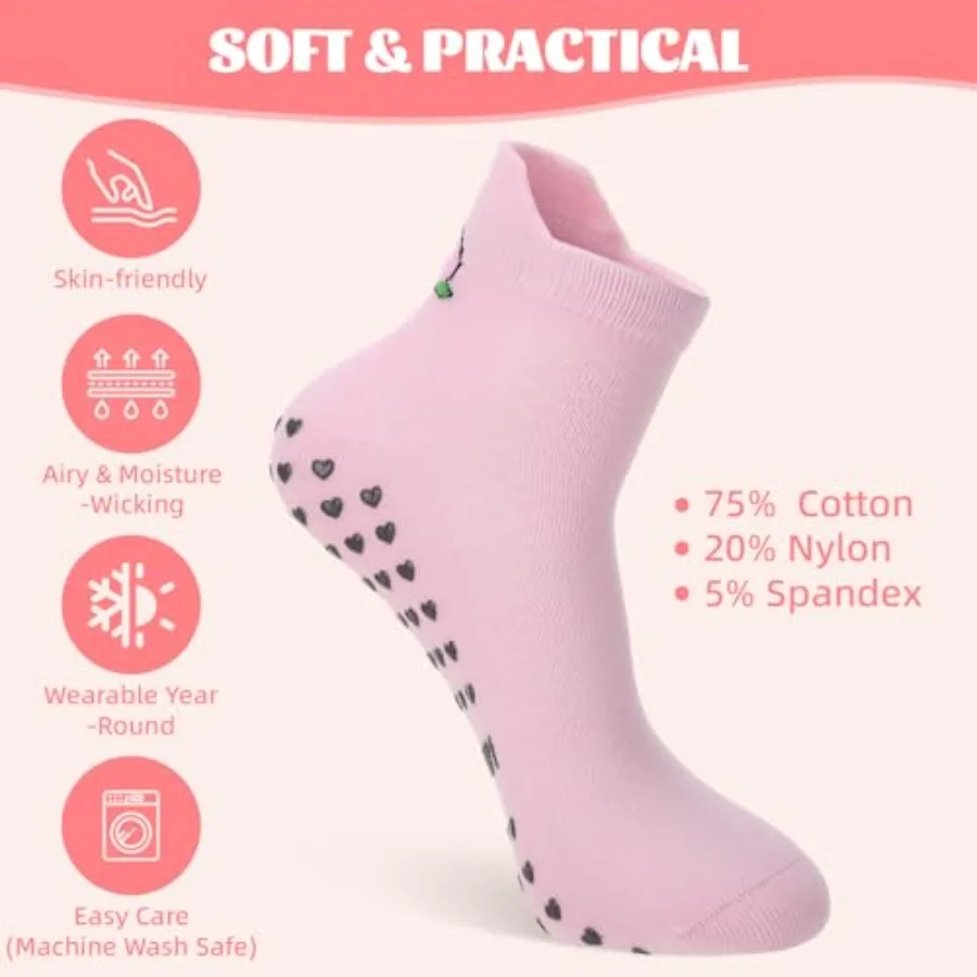 6 Pairs Pilates Socks with Gri - Pilates Yoga And Barre recensione e prezzo