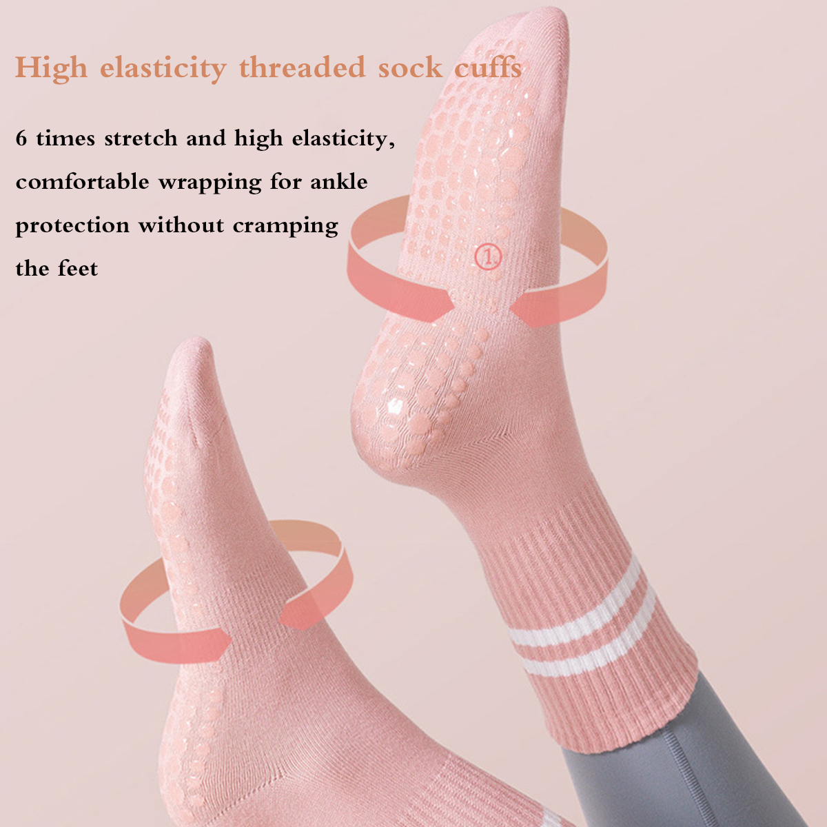 Pilates Socks with Grips for W - Pilates Yoga And Barre recensione e prezzo