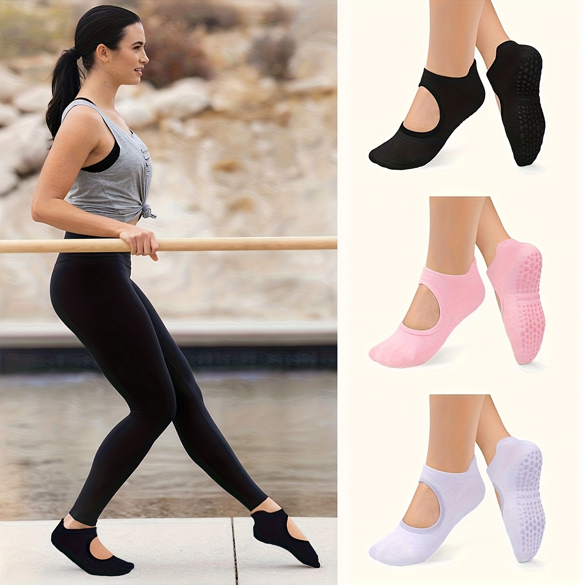Non Slip Grip Women Socks for  - Pilates Yoga And Barre recensione e prezzo