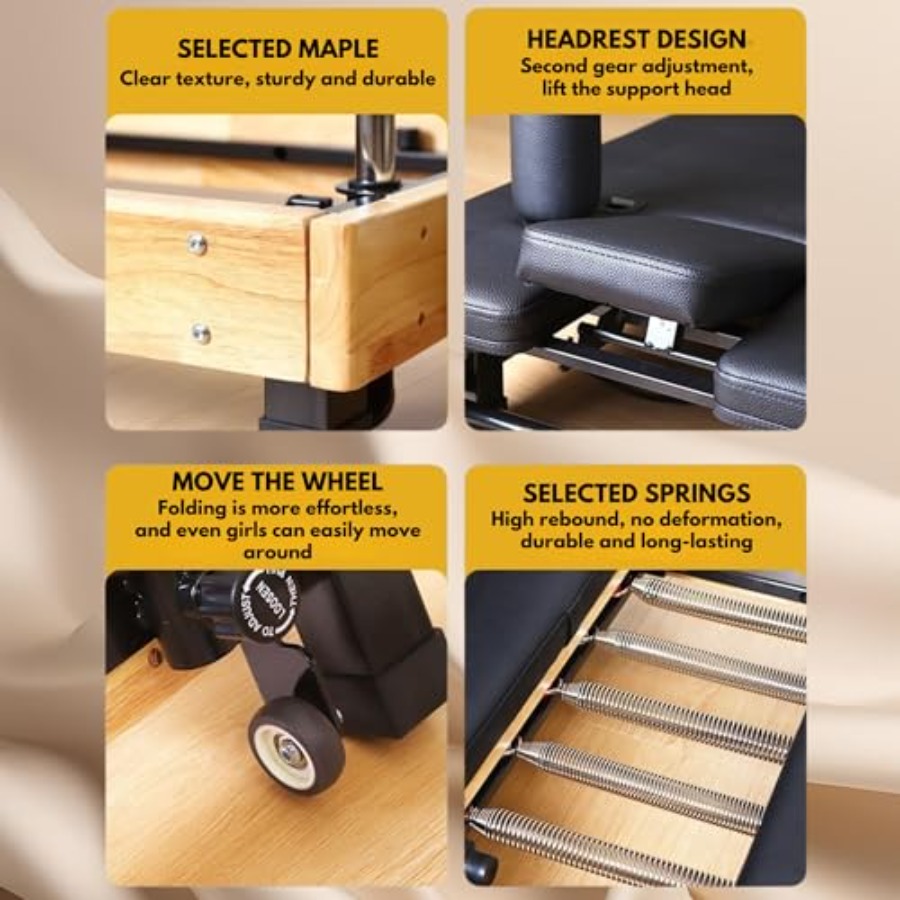MAX4.0 Pilates Reformer Wood H - Pilates Yoga Machine recensione e prezzo