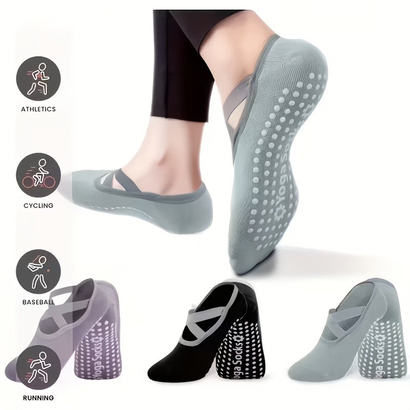 3 Pairs Mixed Color Yoga Socks - Pilates Yoga And Barre recensione e prezzo