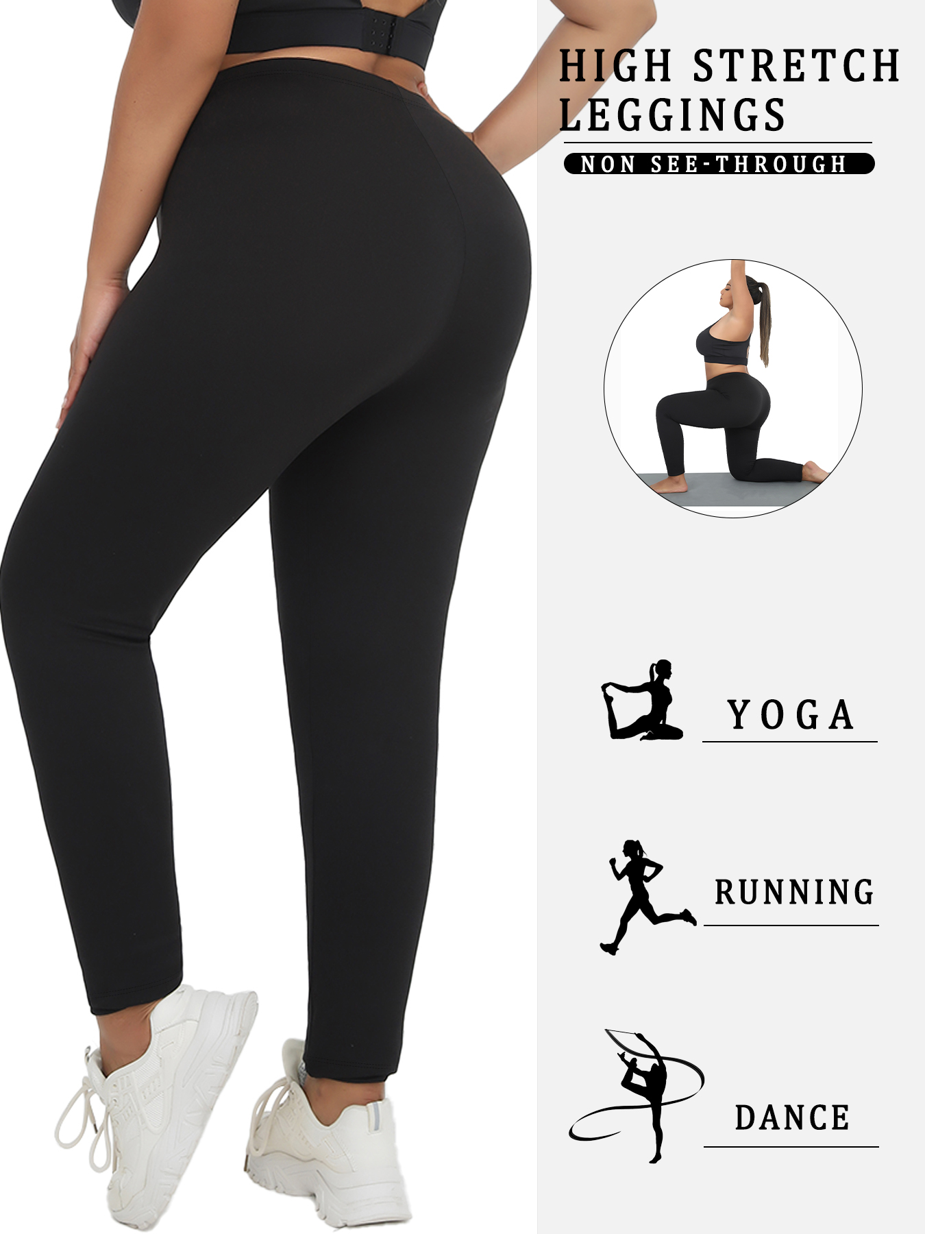 Plus Size Super Soft Sport Leg - Pilates Yoga Leggings recensione e prezzo
