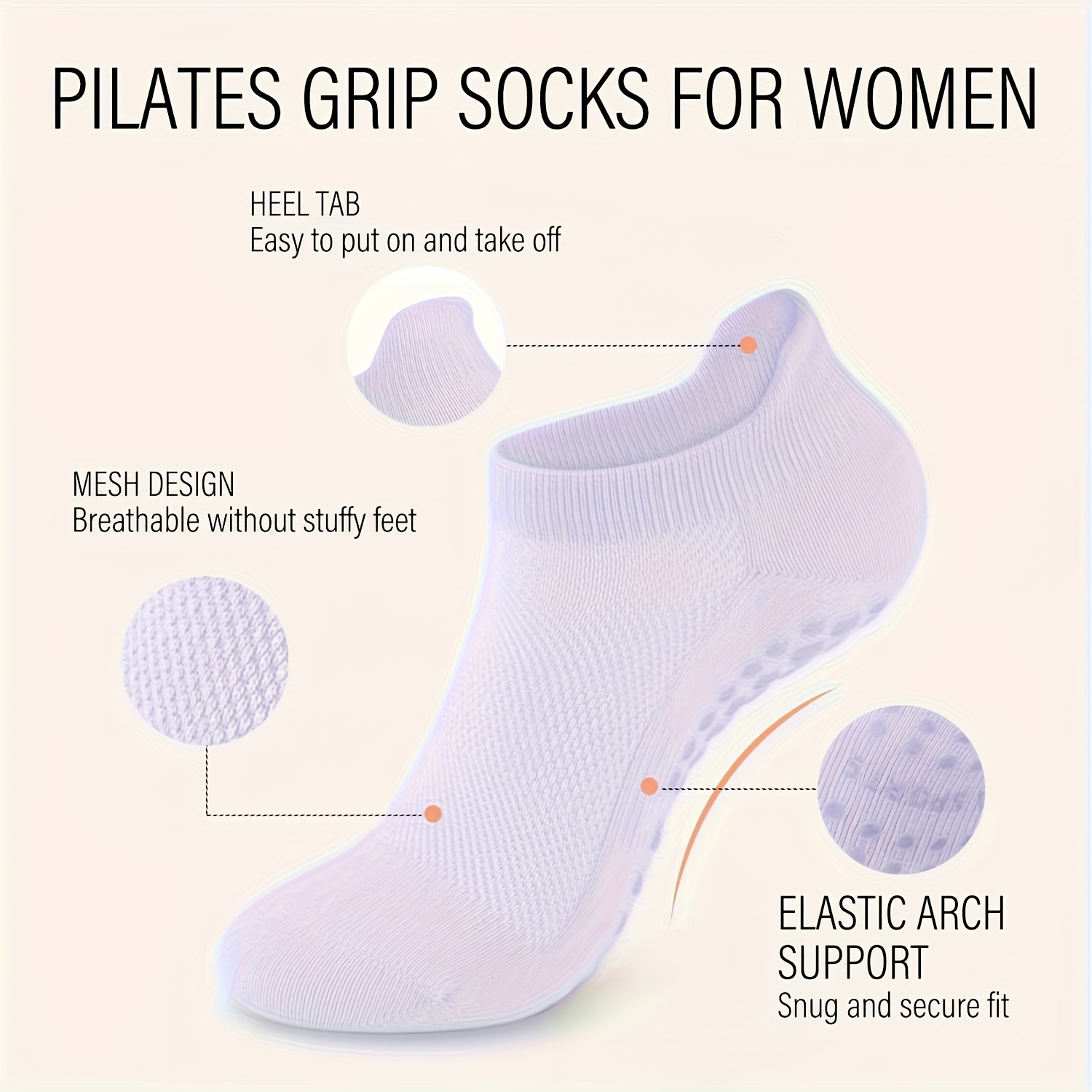 1 pairs Grip Pilates Socks for - Pilates Yoga And Barre recensione e prezzo