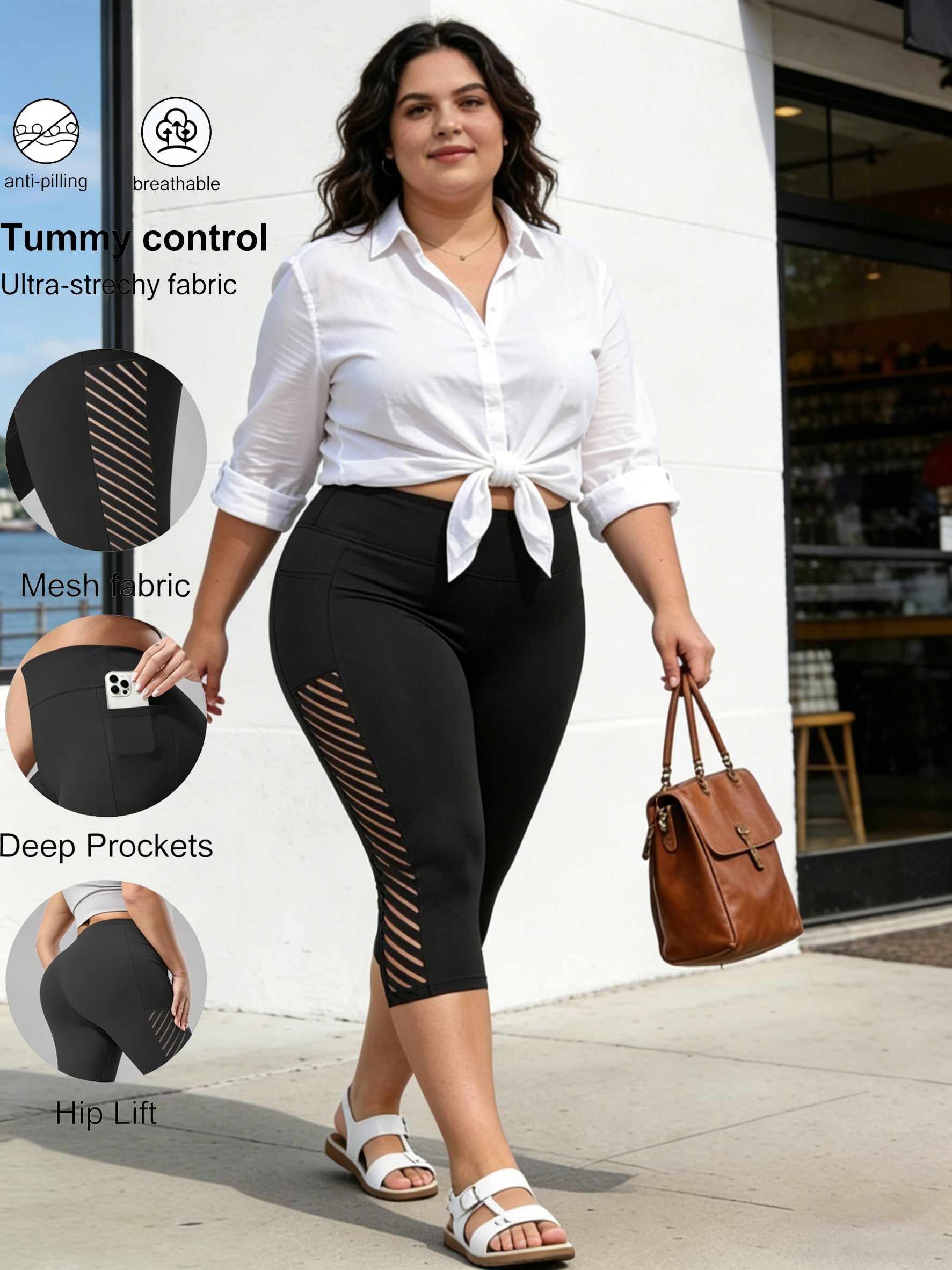 Plus Capri Leggings Thick High - Pilates Yoga Leggings recensione e prezzo