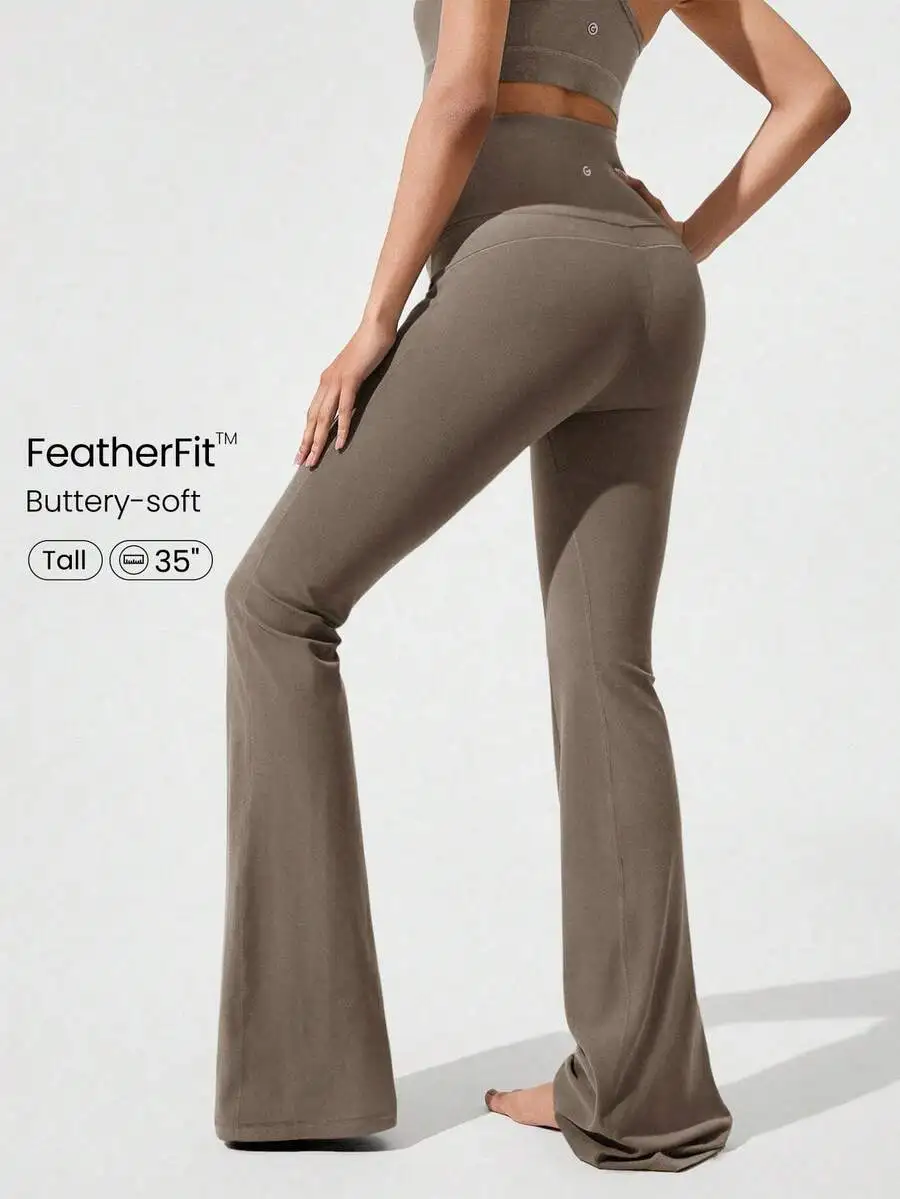 Ultra Long Flare Leggings For  - Pilates Yoga Leggings recensione e prezzo