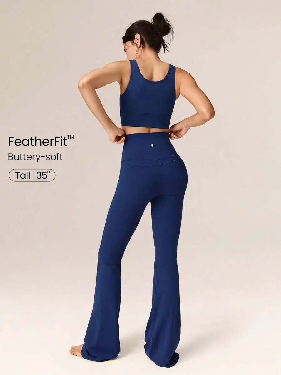 Ultra Long Flare Leggings For  - Pilates Yoga Leggings recensione e prezzo