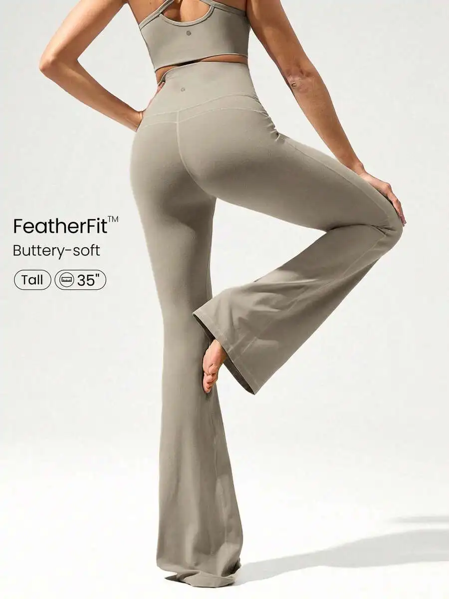Ultra Long Flare Leggings For  - Pilates Yoga Leggings recensione e prezzo